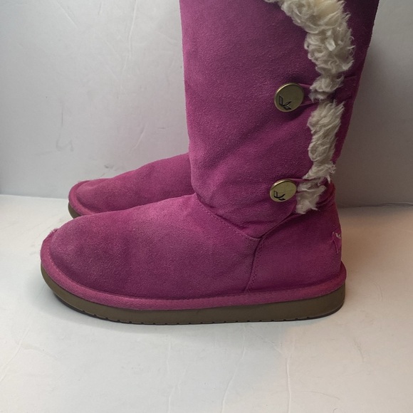 Koolaburra by Ugg Pink Suede Tall Boots - Picture 6 of 13